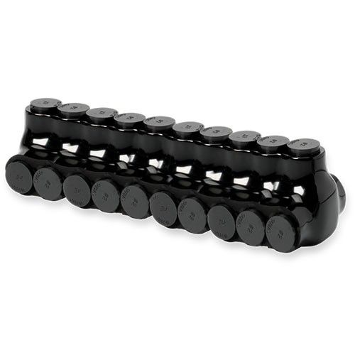 F4P UV Black Insulated Multi-Tap Lug - 750 MCM - 10 Port - Two Way