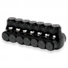 F4P UV Black Insulated Multi-Tap Lug - 250 MCM - 7 Port - Two Way