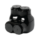 F4P UV Black Insulated Multi-Tap Lug - 1/0 AWG - 2 Port - One Way