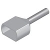 Crimp INSULATED TWIN CORD END FERRULE - GREY