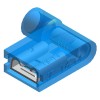 Crimp FULLY INSULATED FLAG TERMINAL - BLUE